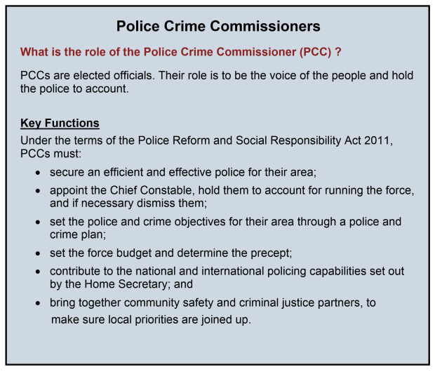 Police Crime Commissioners