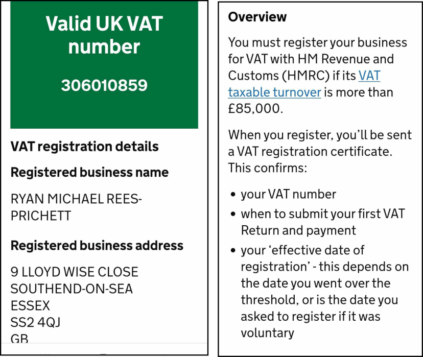 VAT Registered Ryan 002